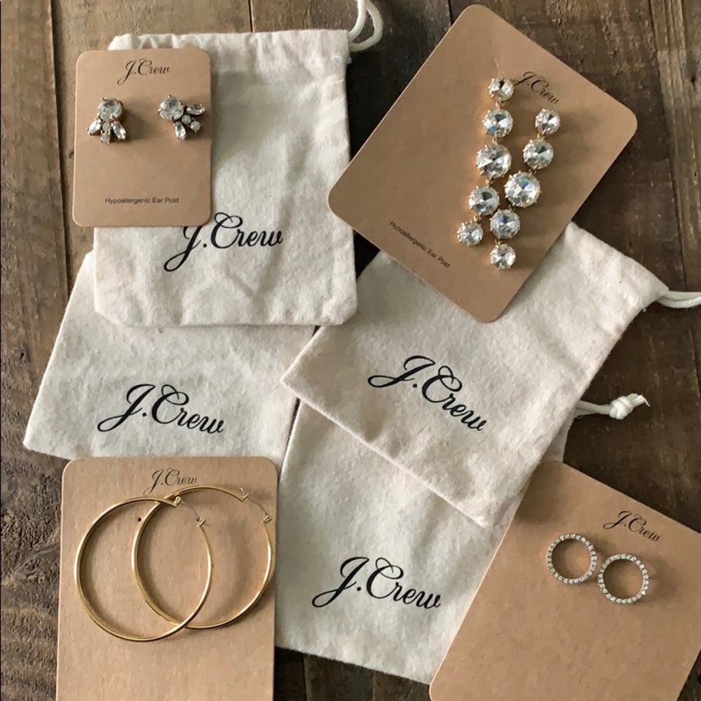 JCrew Earrings Sparkle Set Bundle of 4
